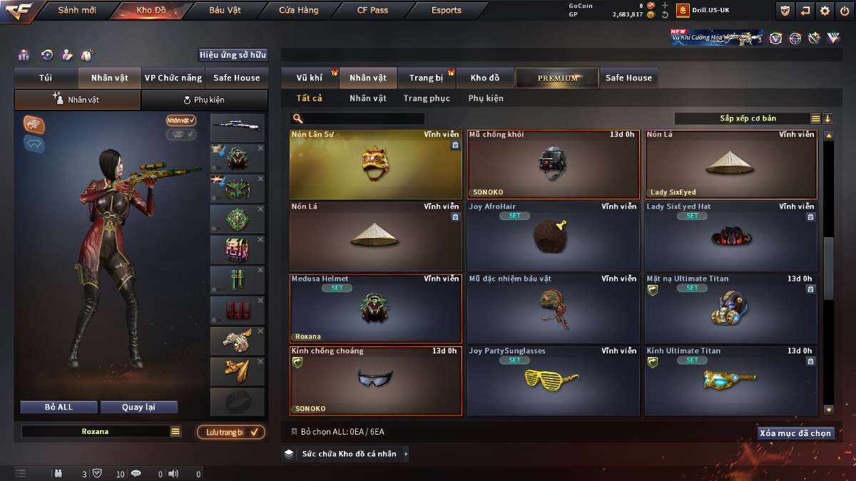 shop acc cf uy tin gia re